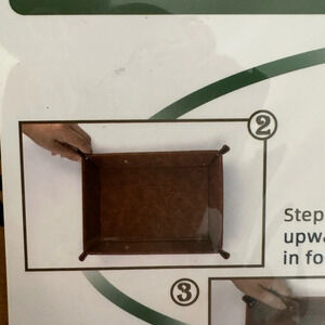 Faux Leather Jewelry Valet Brown Brand New